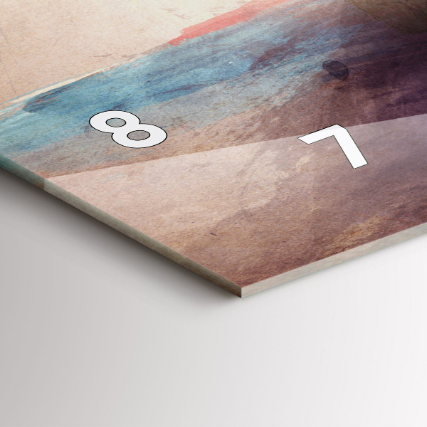 Horizontální hodiny na skle Abstraktní portrét ženy