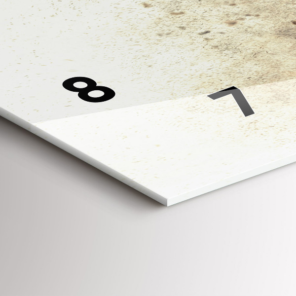 Horizontální hodiny na skle Abstrakce lidé písek