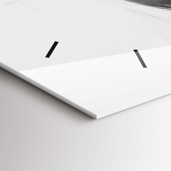 Horizontální hodiny na skle Lidská citlivost myšlení