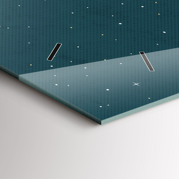 Horizontální hodiny na skle Dětská představivost