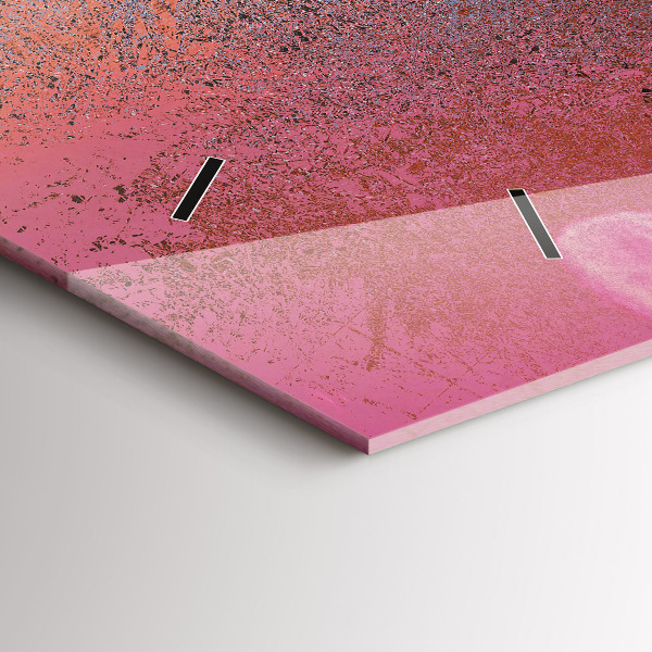 Horizontální hodiny na skle Kyberprostor