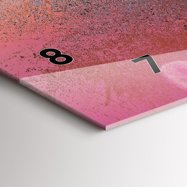 Horizontální hodiny na skle Kyberprostor