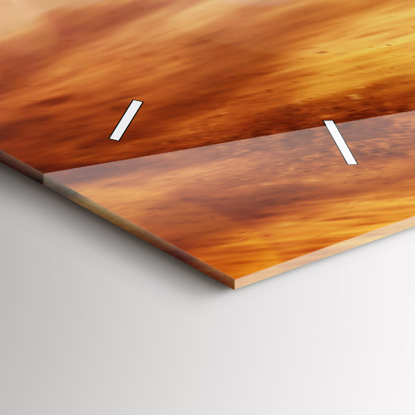 Horizontální hodiny na skle Enduro motokros