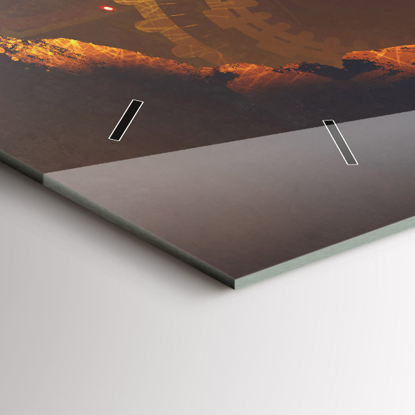 Horizontální hodiny na skle Čas - Mechanismus