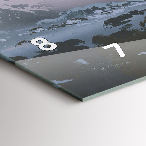 Horizontální hodiny na skle Astronauti Mléčná dráha