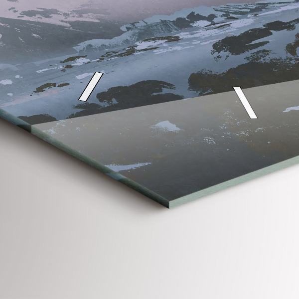 Horizontální hodiny na skle Astronauti Mléčná dráha