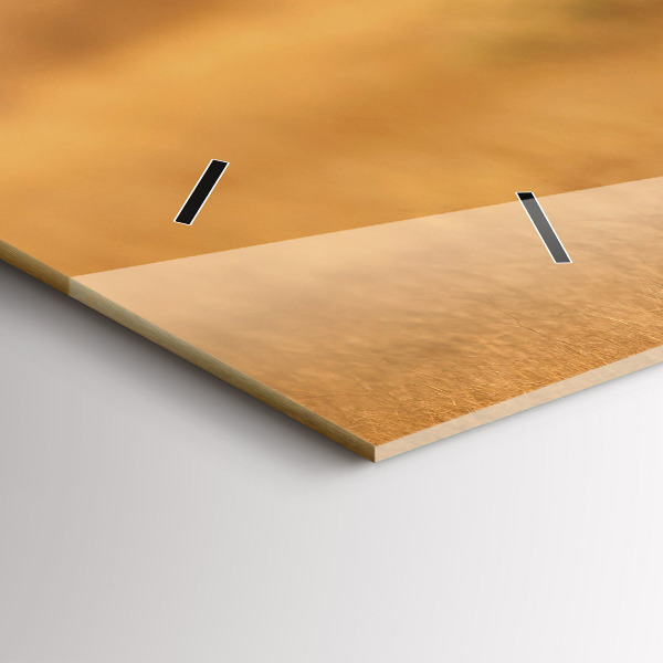 Horizontální hodiny na skle Lov tygra