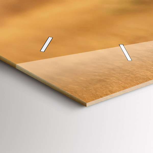 Horizontální hodiny na skle Lov tygra