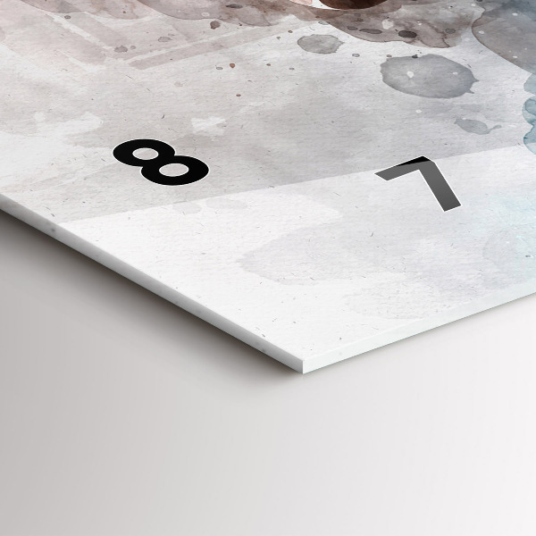 Horizontální hodiny na skle Minulost v zátylku