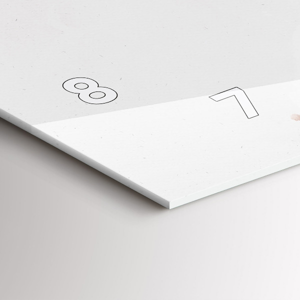 Horizontální hodiny na skle Vizualizace kytary