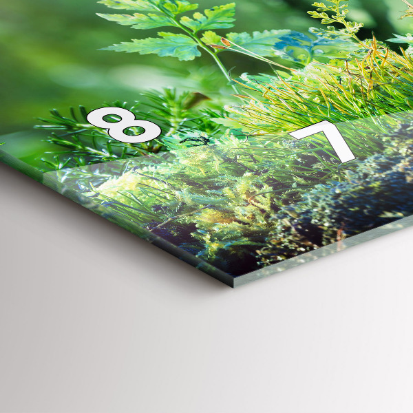 Horizontální hodiny na skle Zeměkoule