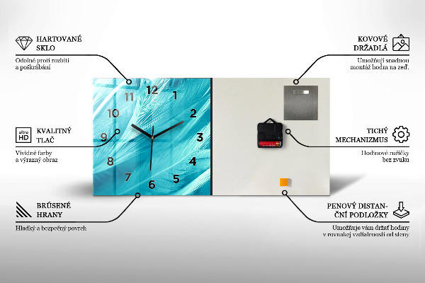 Horizontální hodiny na skle Zeměkoule