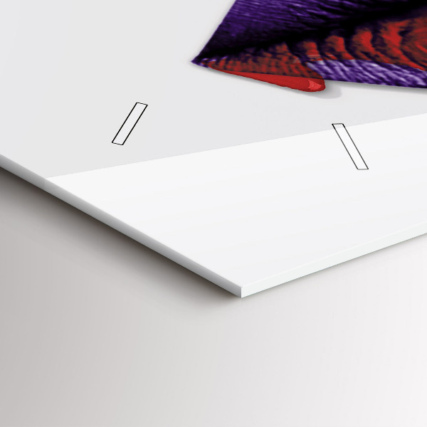 Horizontální skleněné hodiny na stěnu Surrealistická koláž