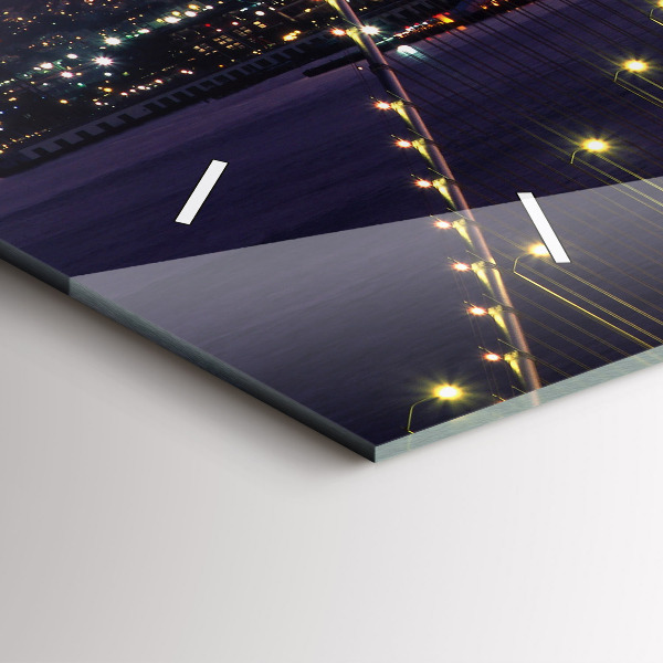 Horizontální hodiny na skle Západ slunce v USA