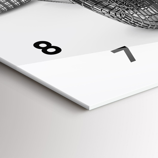 Horizontální hodiny na skle Konstrukce vozu F1