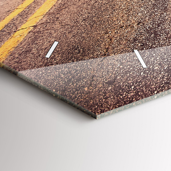 Horizontální hodiny na skle Silnice Route 66 USA