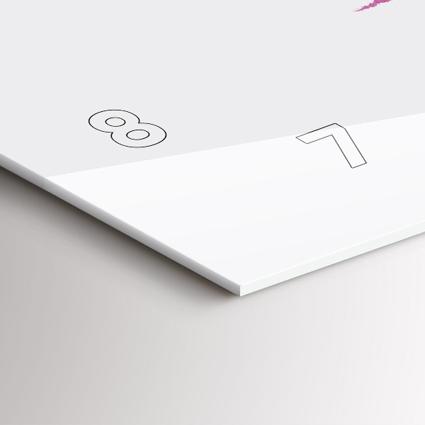 Horizontální hodiny na skle Ilustrace běžce