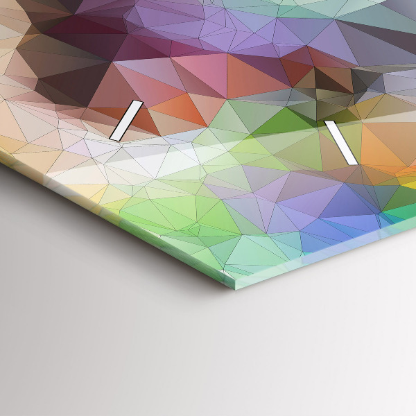 Horizontální hodiny na skle Barevné lidské oko