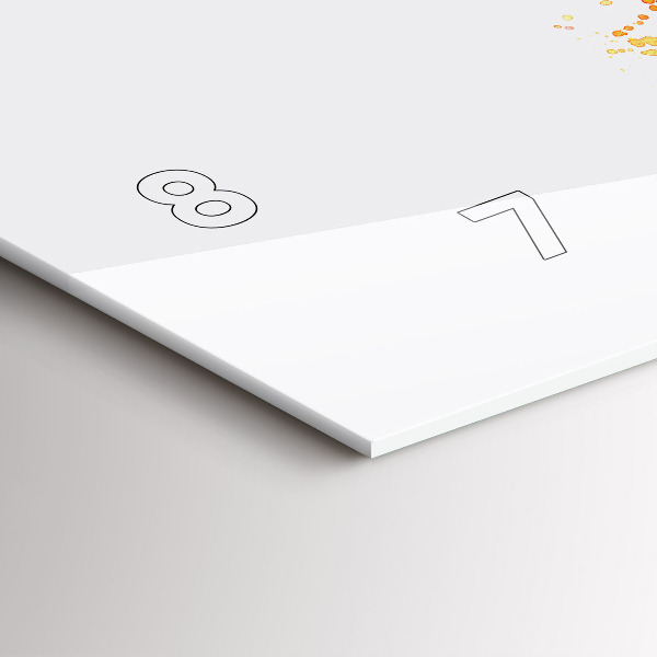 Horizontální hodiny na skle Malované kolo