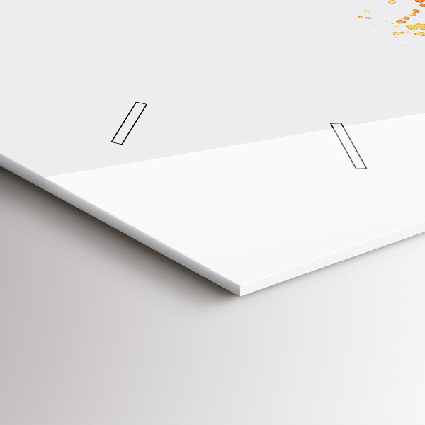 Horizontální hodiny na skle Malované kolo