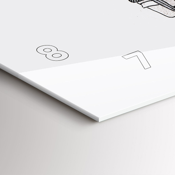 Horizontální hodiny na skle Lidé s marionetami