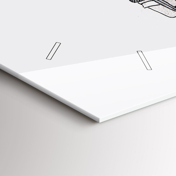 Horizontální hodiny na skle Lidé s marionetami