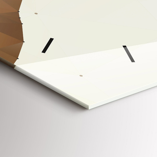 Horizontální hodiny na skle Stvoření Adama