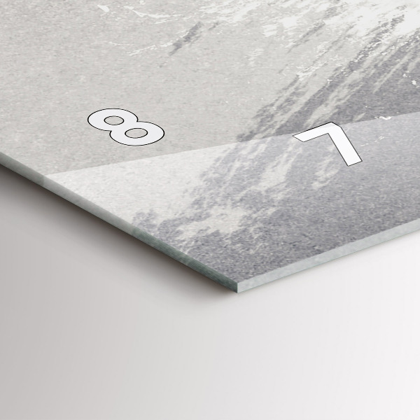 Horizontální hodiny na skle Žena - akvarel