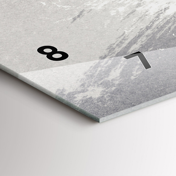 Horizontální hodiny na skle Žena - akvarel