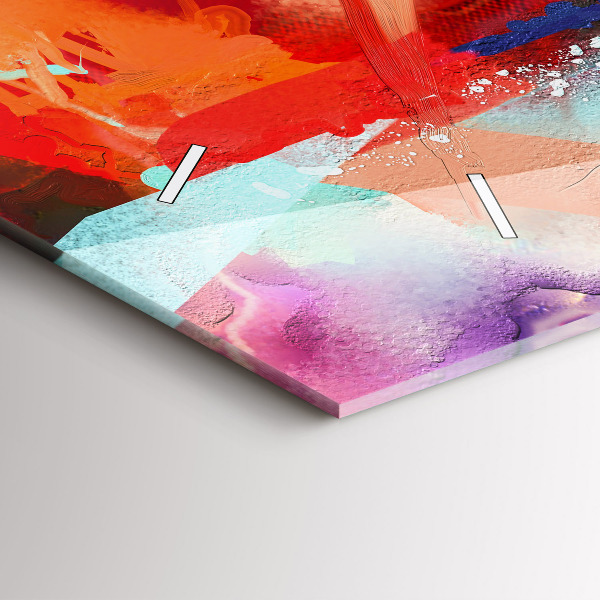 Horizontální skleněné hodiny na stěnu Řady koření