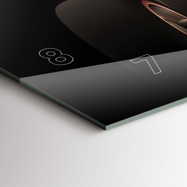 Horizontální hodiny na skle Staré historické auto