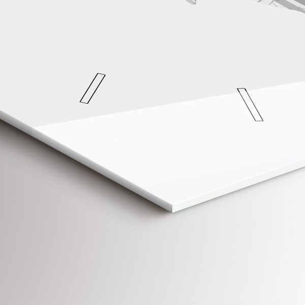 Horizontální hodiny na skle Silueta jelena Les