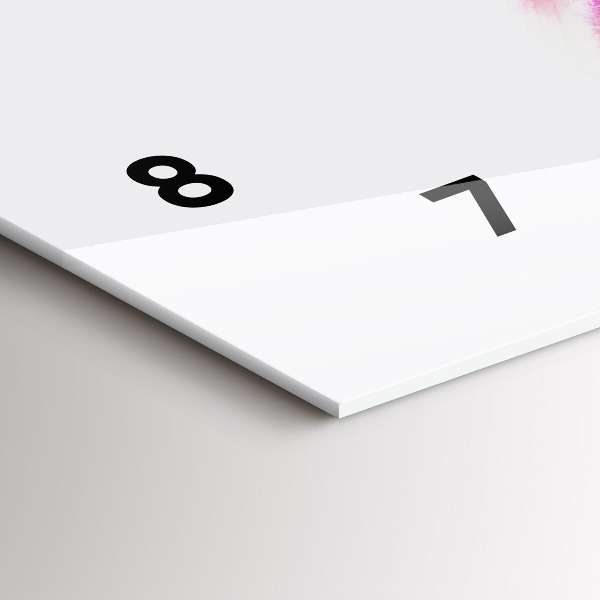 Horizontální skleněné hodiny na stěnu Ženy v barevných šatech