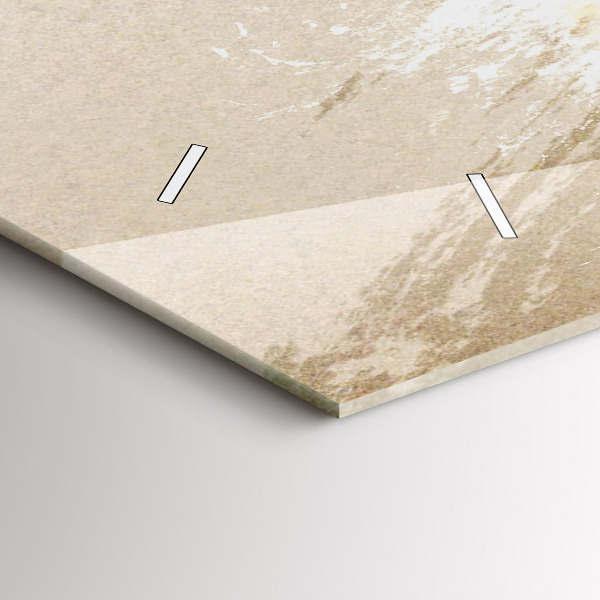 Horizontální skleněné hodiny na stěnu Abstraktní portrét ženy