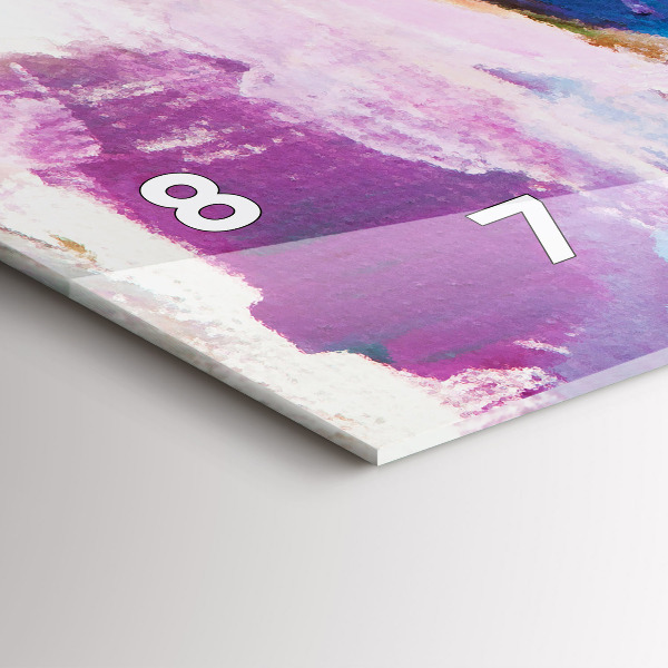 Horizontální skleněné hodiny na stěnu Příprava baletky