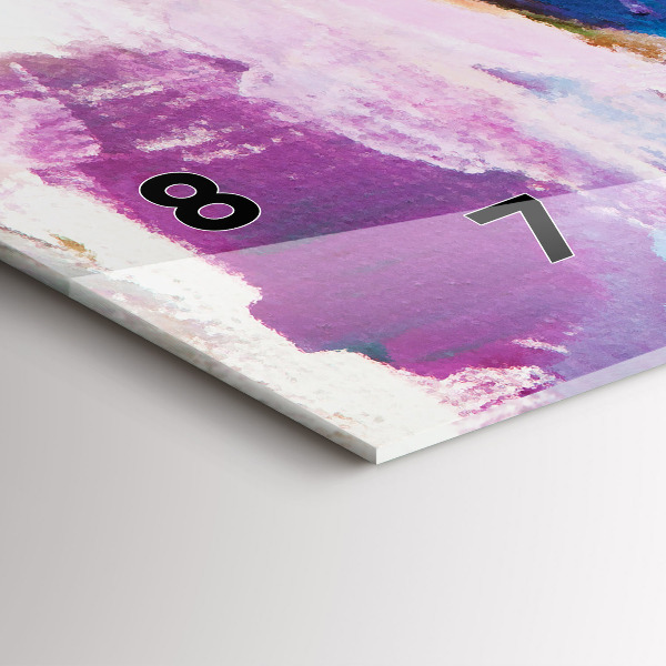 Horizontální skleněné hodiny na stěnu Příprava baletky