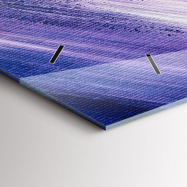 Horizontální skleněné hodiny na stěnu Textura akrylové barvy