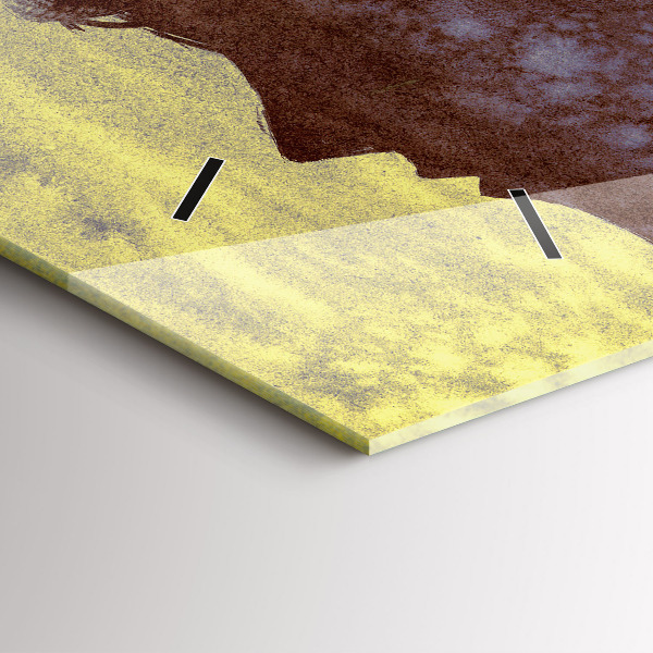 Horizontální skleněné hodiny na stěnu Žena v lese