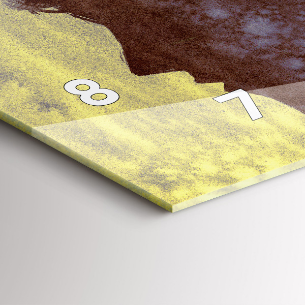 Horizontální skleněné hodiny na stěnu Žena v lese