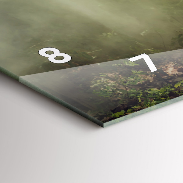 Horizontální skleněné hodiny na stěnu Děti vedoucí slona