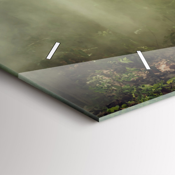 Horizontální skleněné hodiny na stěnu Děti vedoucí slona