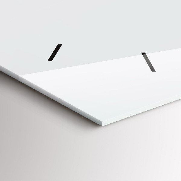 Horizontální skleněné hodiny na stěnu Proutěný koš s hračkami