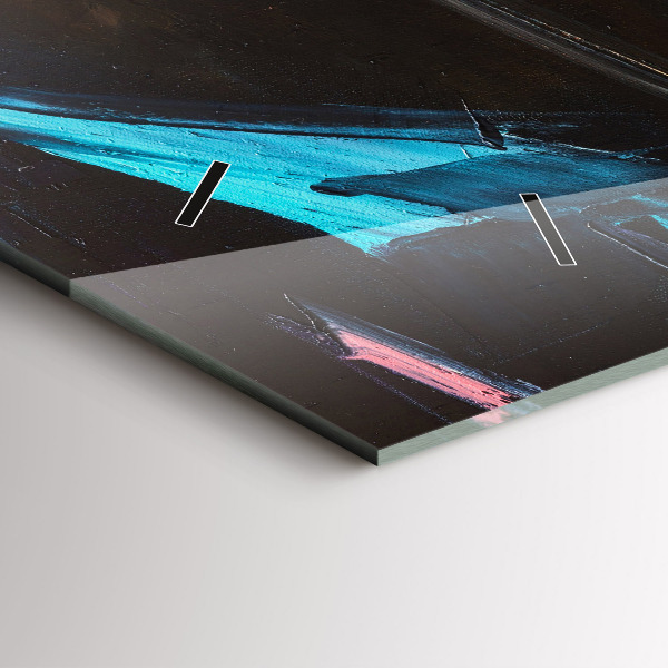 Horizontální skleněné hodiny na stěnu Portrét ženy