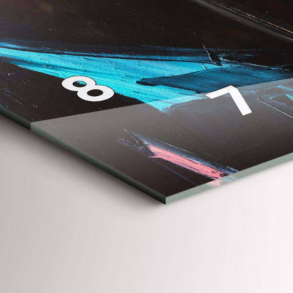 Horizontální skleněné hodiny na stěnu Portrét ženy