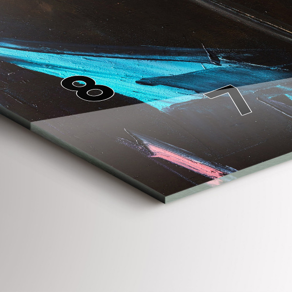 Horizontální skleněné hodiny na stěnu Portrét ženy