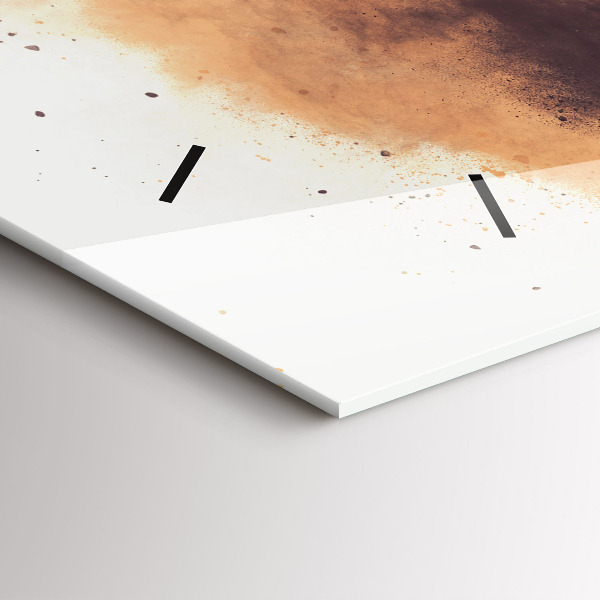 Horizontální skleněné hodiny na stěnu Žena a jízdní kolo