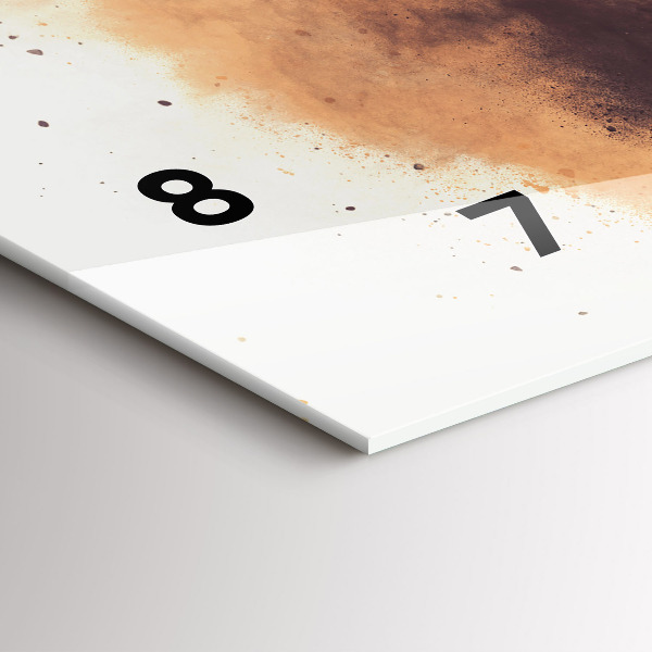 Horizontální skleněné hodiny na stěnu Žena a jízdní kolo