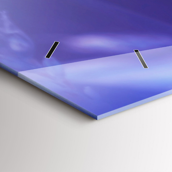 Horizontální skleněné hodiny na stěnu Motýl na trávě