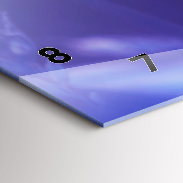 Horizontální skleněné hodiny na stěnu Motýl na trávě