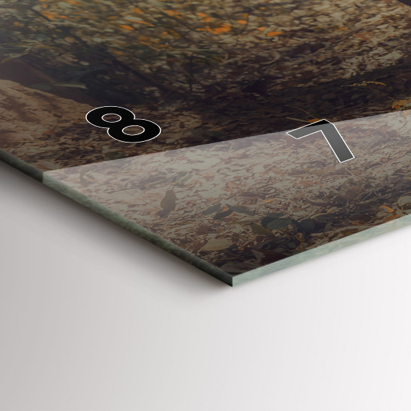 Horizontální skleněné hodiny na stěnu Mnich vedoucí slony